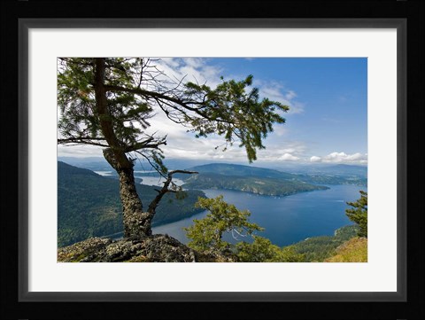 Framed Strait of Georgia, Salt Spring Isl, British Columbia Print