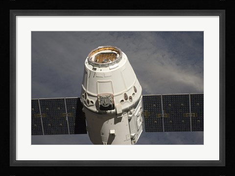 Framed SpaceX Dragon Commercial Cargo Craft Print