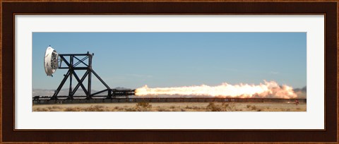 Framed Trial Run on a Rocket Sled test Rixture Powered by Rockets Print