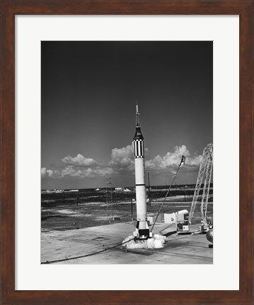 Framed Launching of the Mercury-Redstone 3 Rocket from Cape Canaveral, Florida Print