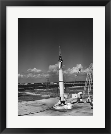 Framed Launching of the Mercury-Redstone 3 Rocket from Cape Canaveral, Florida Print
