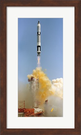 Framed Gemini-Titan 4 Spaceflight Launches from Cape Canaveral, Florida Print
