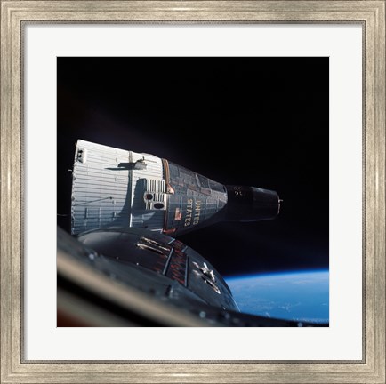 Framed Gemini 7 Spacecraft in Earth Orbit Print