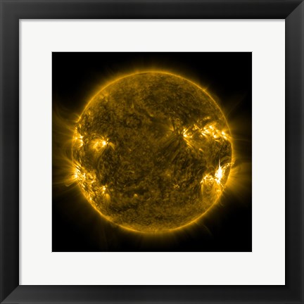 Framed Solar Activity on the Sun Print
