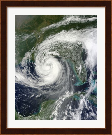 Framed Tropical Storm Isaac Moving through the Gulf of Mexico Print