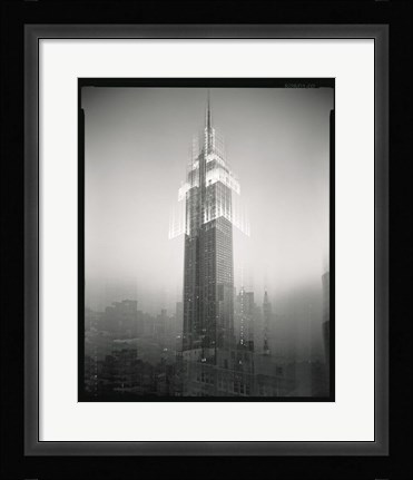 Framed Empire State Building Motion Landscape #2 Print
