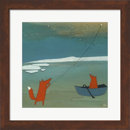 Framed Bring You the North Star Print