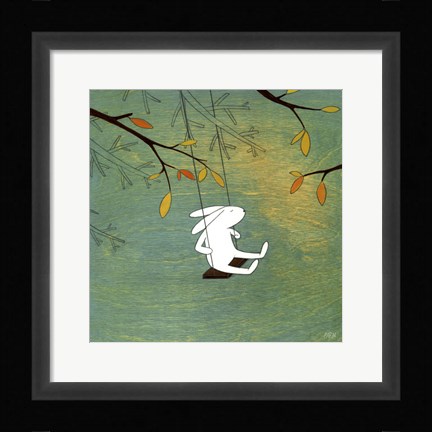 Framed Something is in the Air Print