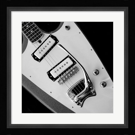 Framed Classic Guitar Detail VI Print
