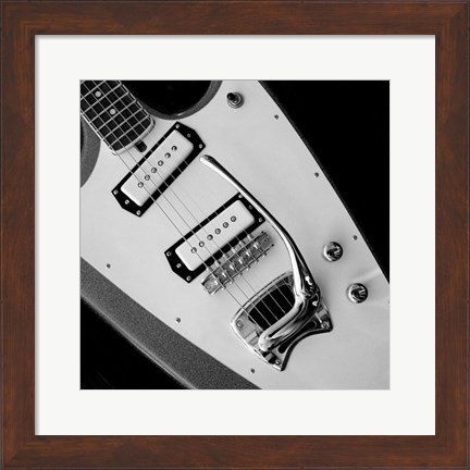 Framed Classic Guitar Detail VI Print