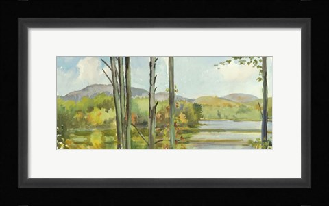 Framed Lake Study (left) Print