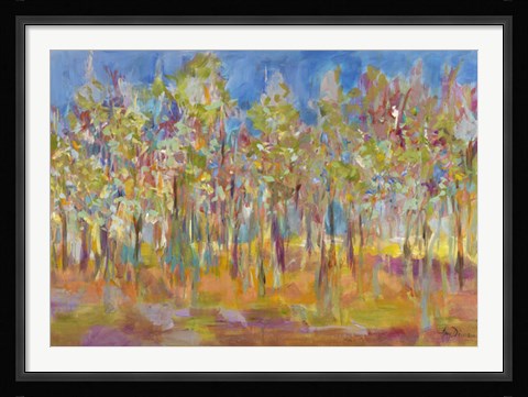 Framed Orchard in Orchid Print