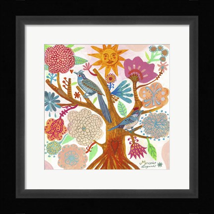 Framed Sun Tree Print
