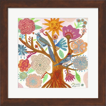 Framed Sun Tree Print