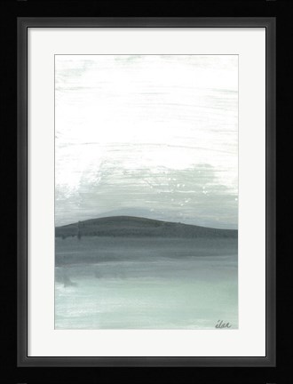Framed Silver Silence: The Mountain Print