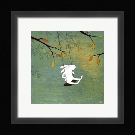 Framed Something is in the Air Print