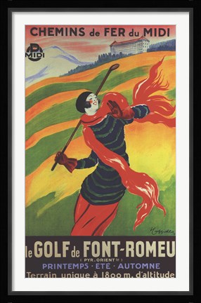 Framed Chemins de Fer du Midi Print