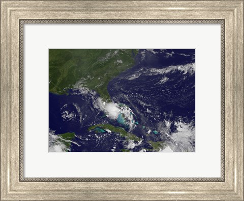 Framed Tropical Storm Bonnie Print