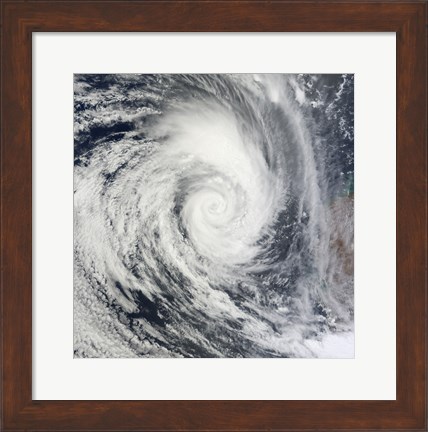 Framed Tropical Cyclone Dianne Print