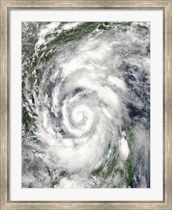 Framed Tropical Storm Alex over the Gulf of Mexico Print