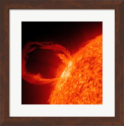 Framed Close-up of a Solar Eruptive Prominence Print