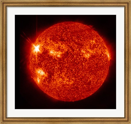 Framed Solar activity on the Sun Print
