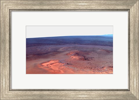 Framed False Color Mosaic of Greeley Haven on Mars Print