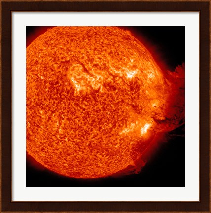 Framed M-2 solar Flare with Coronal Mass Ejection Print