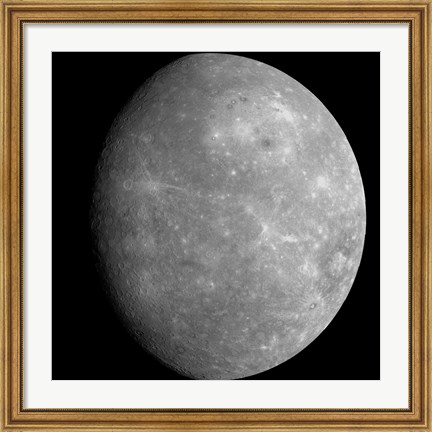 Framed Planet Mercury 1 Print