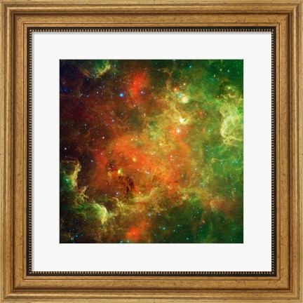 Framed Clusters of Young Stars in the North American Nebula Print
