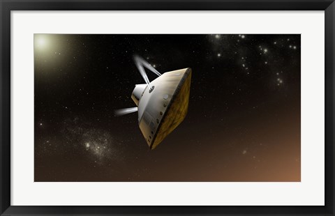 Framed Concept of NASA&#39;s Mars Science Laboratory Aeroshell Capsule Print