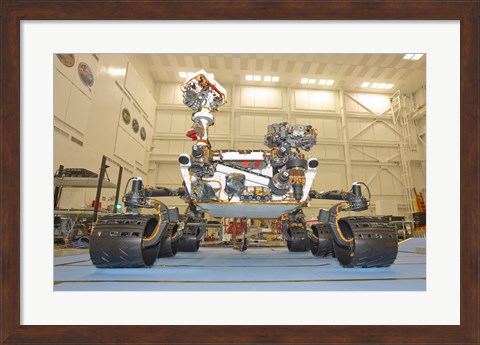 Framed Laboratory rover of Mars Science, Curiosity Print