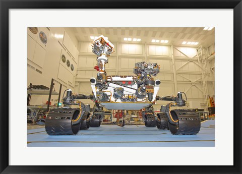Framed Laboratory rover of Mars Science, Curiosity Print