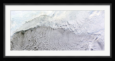 Framed Cloud Streets over the Bering Sea Print