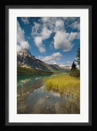 Framed Waterfowl lake, Icefields parkway, Banff NP, Canada Print