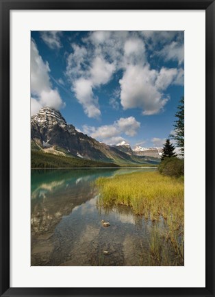 Framed Waterfowl lake, Icefields parkway, Banff NP, Canada Print