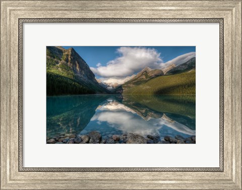 Framed Lake Louise at sunrise, Banff National Park, Canada Print