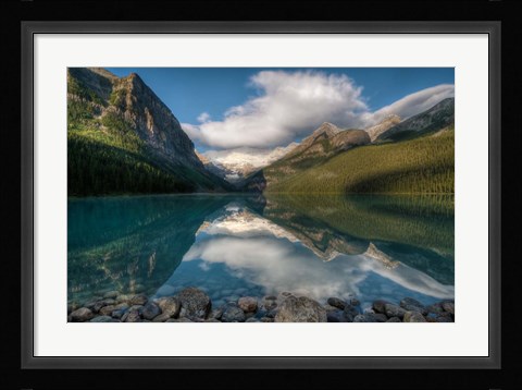 Framed Lake Louise at sunrise, Banff National Park, Canada Print