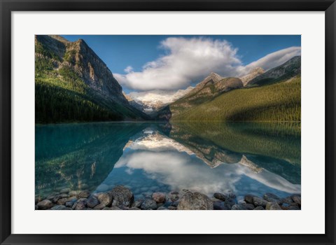 Framed Lake Louise at sunrise, Banff National Park, Canada Print