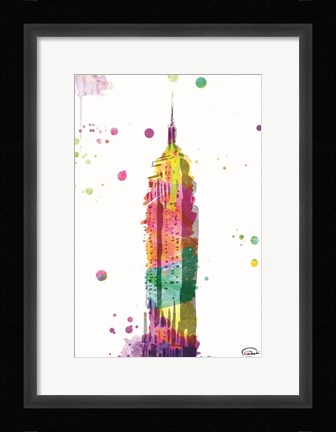 Framed Empire Watercolor Print