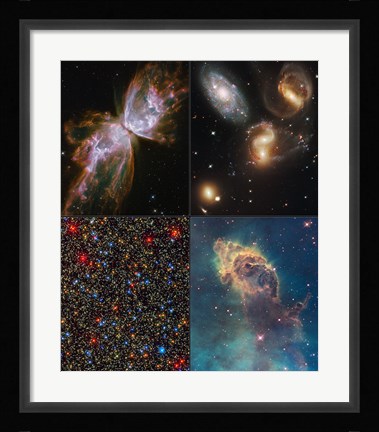 Framed Hubble Servicing Mission 4 Early Release Observations Print