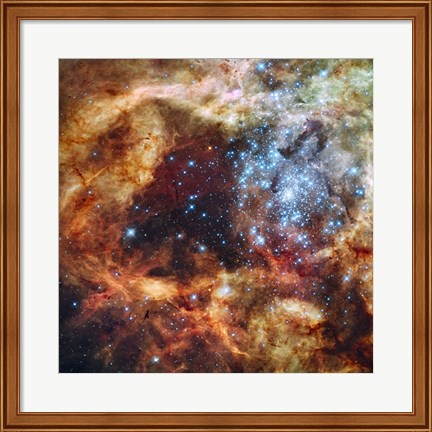 Framed Hubble&#39;s Festive View of a Grand Star-Forming Region Print
