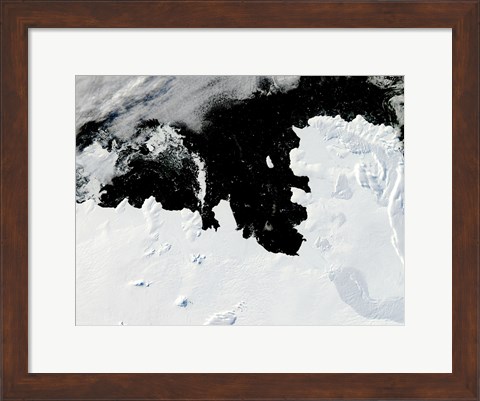 Framed Pine Island Bay in West Antarctica Print