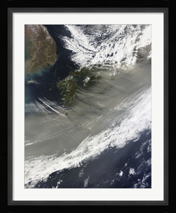 Framed Dust over Japan Print