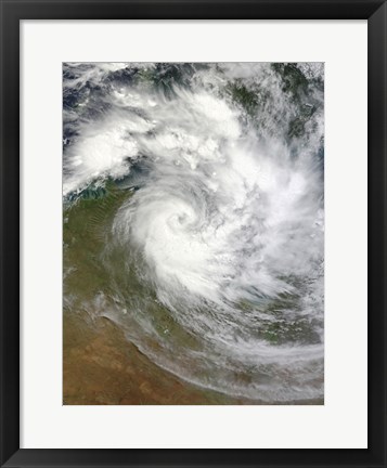 Framed Tropical Cyclone Paul over Australia Print