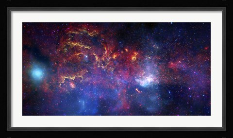 Framed central Region of the Milky Way Galaxy Print