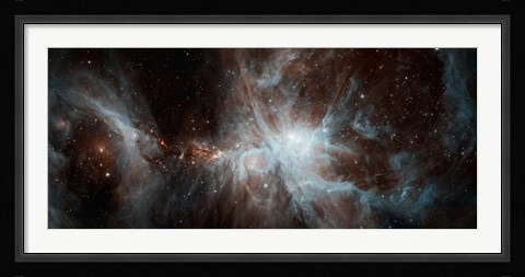 Framed Colony of Hot young Stars in the Orion Nebula Print