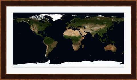 Framed Global Image of the World Print