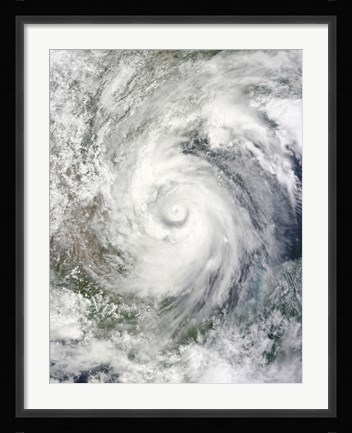 Framed Hurricane Alex over the Western Gulf of Mexico Print