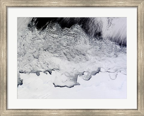 Framed Banzare, Sabrina, and Budd Coasts, Antarctica Print